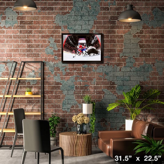 Ivan Demidov Unsigned Framed 20" x 29" Canvas Montreal Canadiens First Goal 31.5" x 22.5"